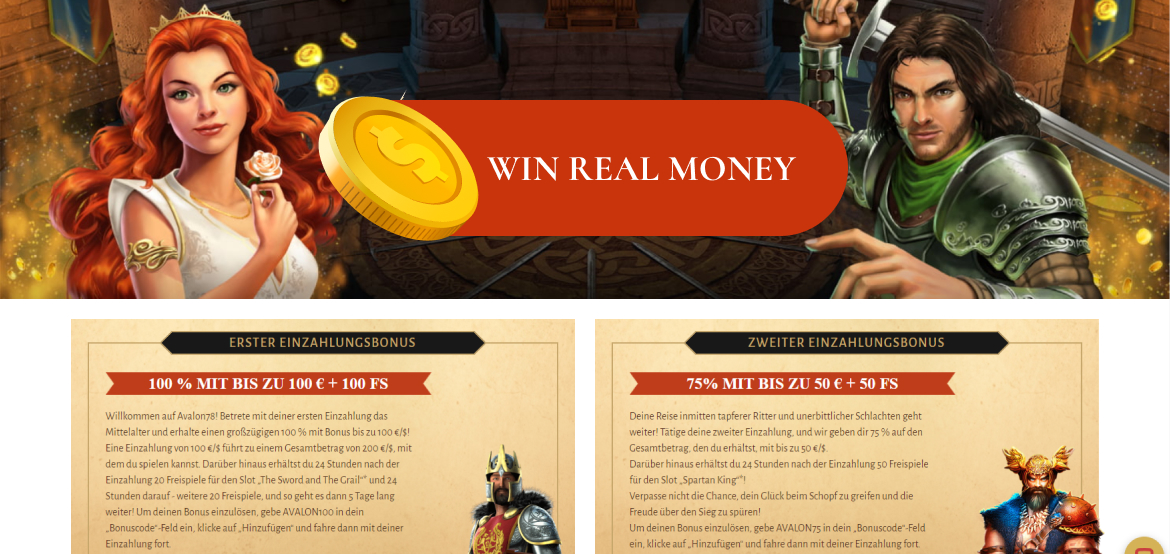 Avalon78 Win real money